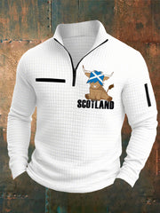 Men's Scotland Highland Cow Print Casual Top