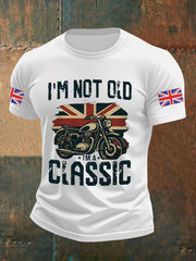Men's Vintage I'm Not Old I' A Classic England Flag Printed T-shirt