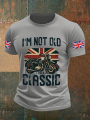 Men's Vintage I'm Not Old I' A Classic England Flag Printed T-shirt