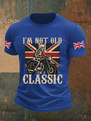 Men's Vintage I'm Not Old I' A Classic England Flag Printed T-shirt