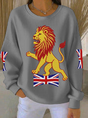 Women's British imitation diamond hot-drilling Printed Printed Tops