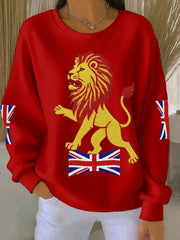 Women's British imitation diamond hot-drilling Printed Printed Tops