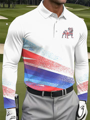 Men's British style long sleeve shirt