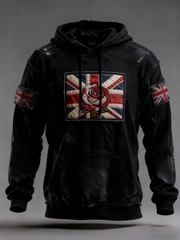 Women's British Rose Printed hoodie