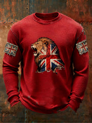 Men's Vintage British Lion Waffle Top
