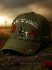 Remembrance Day Lest We Forget Cap