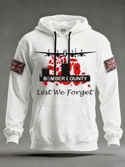 Men'sRemembrance Day Lest We Forget Hoodie