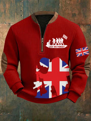 Men's Remembrance Day Lest We Forget Printed Sweatshirt