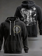 Unisex JRR Rings Books Lover Printed Hoodie