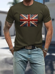 Men's UK Patriotic Flag Printed T-shirt