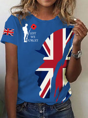 Women's Remembrance Day Lest We Forget Short-sleeved T-shirt