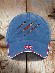 Unisex UK Flag Printed Hat