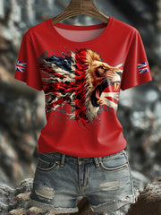 Women's UK Flag Pride Printed T-Shirt