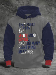 Herren UK Mods Musikliebhaber Oversized Hoodie mit überschnittenen Schultern und Taschen