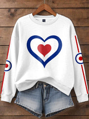 Damen bedrucktes Sweatshirt „UK Mod Music Lover“