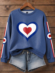 Damen bedrucktes Sweatshirt „UK Mod Music Lover“