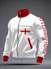 Unisex UK Fußballliebhaber England It's Coming Home 2026 Bedrucktes Oberteil