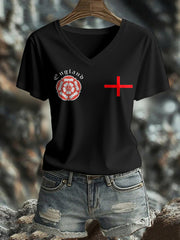 Frauen England Fußball Liebhaber Es kommt nach Hause 2026 bedrucktes T-Shirt