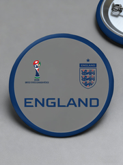 Unisex UK Football Lover England 2026 Printed Pin