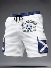 Men's Scotland Football Lover Printed Shorts