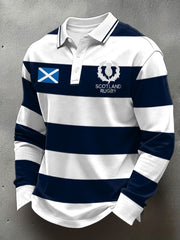 Herren Schottland Rugby-Liebhaber bedruckte Freizeit-Oberteile