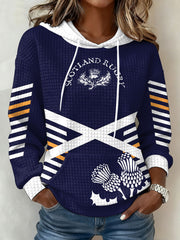 Damen-Kapuzenpullover „Scotland Rugby Lover“ mit Aufdruck