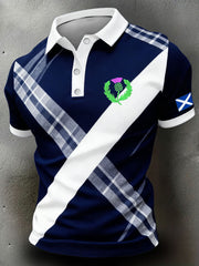 Herren Schottland Rugby-Liebhaber Bedruckte Freizeit-Oberteile