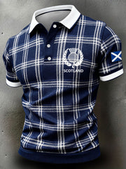 Herren Schottland Rugby-Liebhaber Bedruckte Freizeit-Oberteile