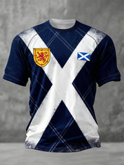 Herren T-Shirt mit Aufdruck „Scotland Football Lover“