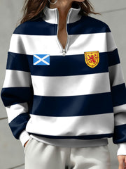 Bedrucktes Damen-Sweatshirt „Scotland Football Lover“