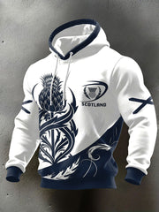 Herren Schottland Rugby-Liebhaber Kapuzenpulli mit Aufdruck