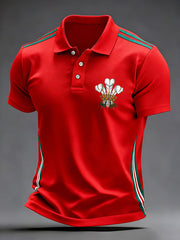 Herren Wales Rugby Casual-Oberteile mit Aufdruck