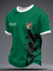 Herren Irland Rugby-Liebhaber bedrucktes T-Shirt