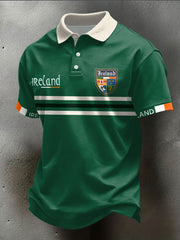 Herren Irland Rugby Liebhaber Bedruckte Lässige Oberteile