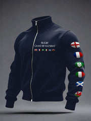 Unisex 6 Nations Rugby Lover Printed Coat