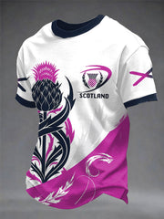 Herren Schottland Rugby-Liebhaber bedrucktes T-Shirt