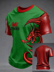 Herren Wales Waliser Liebhaber Bedrucktes T-Shirt
