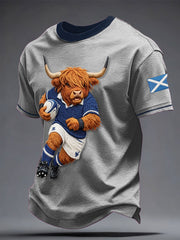 Herren T-Shirt mit Aufdruck „Scotland Rugby Lover“