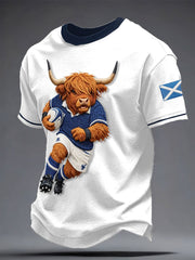 Herren T-Shirt mit Aufdruck „Scotland Rugby Lover“