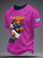Herren T-Shirt mit Aufdruck „Scotland Rugby Lover“