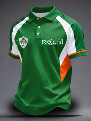 Herren Irland Rugby Liebhaber Bedruckte Freizeit-Oberteile