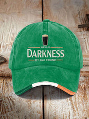 Unisex Hello Darkness My Old Friend Print Cap