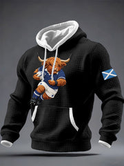 Herren Schottland Rugby-Liebhaber Kapuzenpullover mit Aufdruck