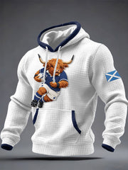 Herren Schottland Rugby-Liebhaber Kapuzenpullover mit Aufdruck
