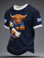 Herren T-Shirt mit Aufdruck „Scotland Rugby Lover“