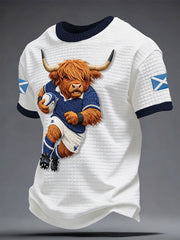 Herren T-Shirt mit Aufdruck „Scotland Rugby Lover“