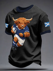 Herren T-Shirt mit Aufdruck „Scotland Rugby Lover“