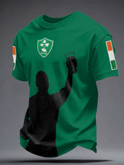 Herren Irland Bier Rugby Liebhaber Bedrucktes T-Shirt