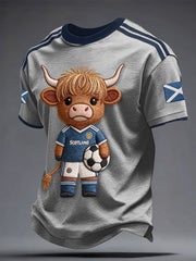 Herren T-Shirt mit Aufdruck „Schottland Fußball-Fan“