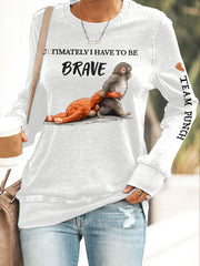 Damen Punch Monkey Brave Bedrucktes Sweatshirt